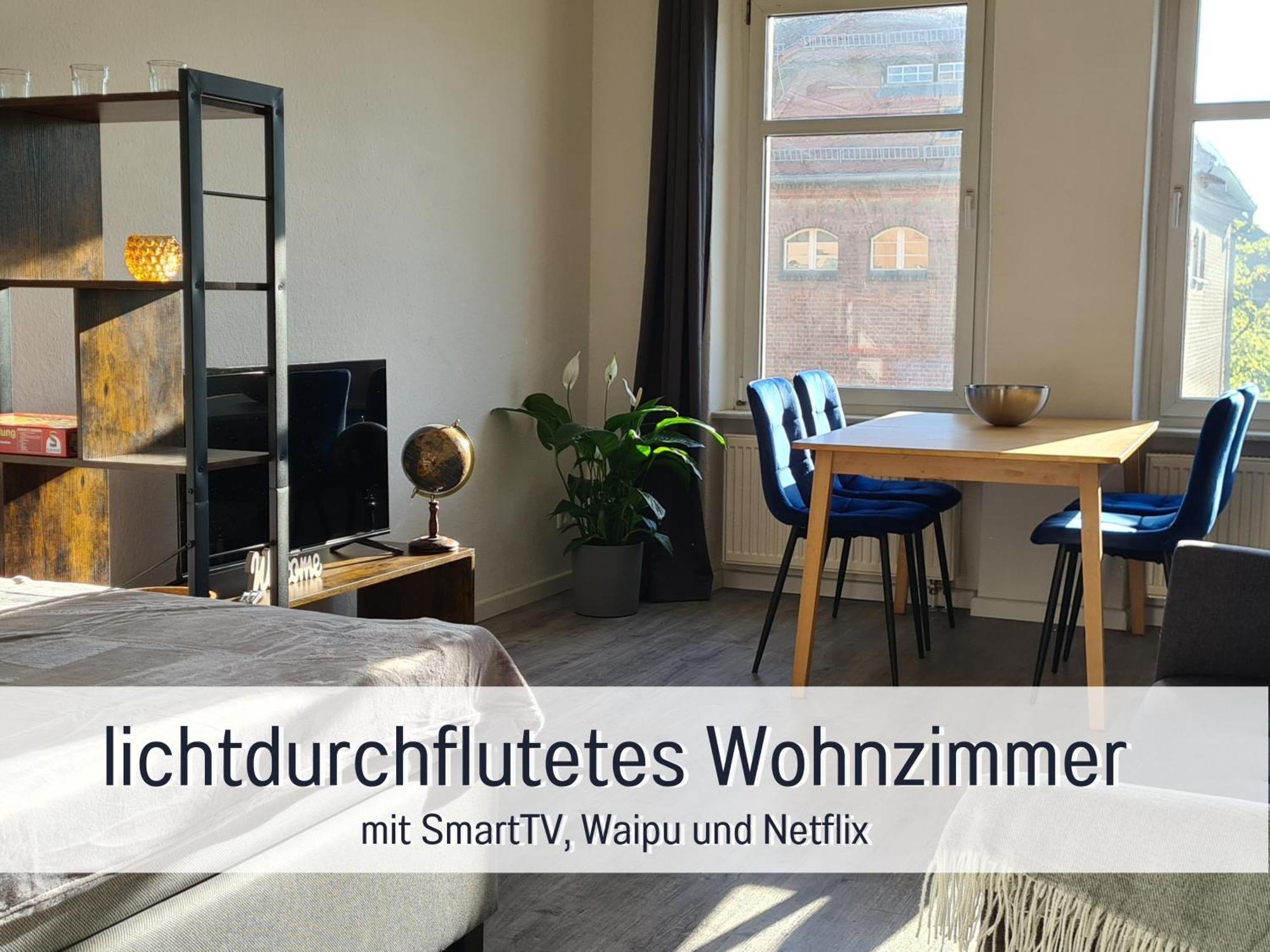 Lichtdurchflutete Moderne Stadtwohnung, Kueche, Waschtrockner, Smarttv Бранденбург Экстерьер фото